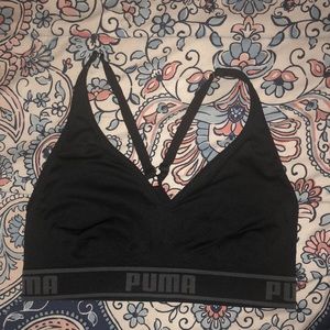 Good condition Puma sports bra, black, size XL